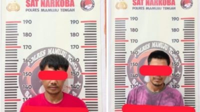 Miliki Sabu, Dua Pria Warga Soppeng dan Mamuju Diciduk Polisi di Mamuju Tengah