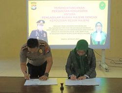 Polres dan Pengadilan Agama Majene Teken MOU, Ini Isinya!
