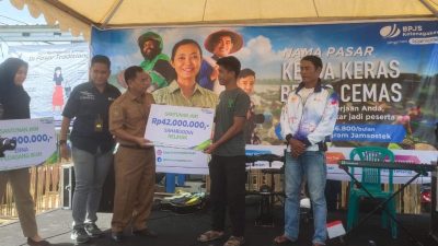 BPJS Ketenagakerjaan Cabang Majene Grebek Pasar Sentral