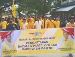 Ratusan Kader Golkar Datangi KPU Kabupaten Majene