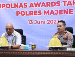 Polres Majene Masuk Nominasi Kompolnas Award 2023, Irjen Pol Pudji Hartanto : Hebat