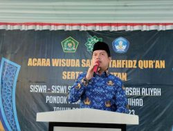 Ardiansyah Apresiasi Wisuda Santri Tahfisd Alqur’an Pondok Pesantren Miftahul Jihad