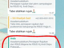 Pelayanan RSUD Majene Kembali Dikeluhkan, Makrun : Kelurga Pasien Salah Paham