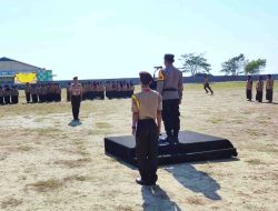 Pimpin Upacara Pembukaan Perkemahan dan PTS Bhayangkara Majene, Wakapolres : Junjung Tinggi Nilai Disiplin