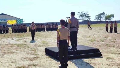 Pimpin Upacara Pembukaan Perkemahan dan PTS Bhayangkara Majene, Wakapolres : Junjung Tinggi Nilai Disiplin