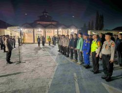 Wakapolres Majene Tekankan Sikap Humanis Kepada Personelnya Dalam Mengamankan Malam Takbiran