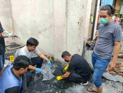 3 Rumah Warga Dilahap Si Jago Merah, Polres Majene Olah TKP