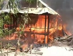 Rumah Imam Mushollah di Desa Banua Adolang Jadi Sasaran Amukan Si Jago Merah