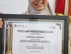 RSUD Majene Diganjar Penghargaan Dari Kemenkeu RI