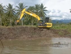 BWS Sulbar Lakukan Normalisasi Sungai Matakali, 4 Desa dan Ratusan Hektar Lahan Terselamatkan