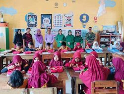 Hasanuddin Peduli Anak Sekolah, Kodim 1401/Majene Bagikan Makan Bergizi dan Seragam Gratis
