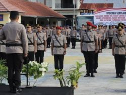 Gelar Upacara Sertijab, Beberapa Pejabat Tinggi Polres Majene Berganti