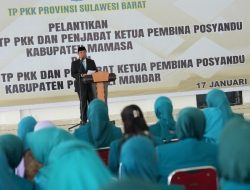 Lantik PJ Ketua TP PKK Polman-Mamasa, Bahtiar: Maksimalkan Fungsi Posyandu Kawal Asta Cita Presiden