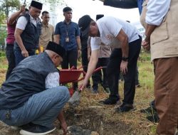 Pj. Gubernur Bahtiar Letakan Batu Pertama Pembangunan Kantor Baznas Sulbar