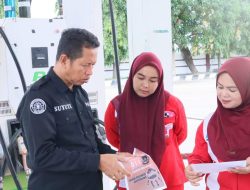 Kasi Humas Polres Majene Sasar SPBU Sosialisasi Penolakan Premanisme Berkedok Ormas