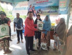 Bulog dan Pemprov Sulbar Salurkan Bantuan Pangan Beras, Dandim Mamuju Pantau Prosesnya