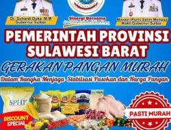 Pemprov Sulbar Gelar Gerakan Pangan Murah di Lapangan Ahmad Kirang Mamuju