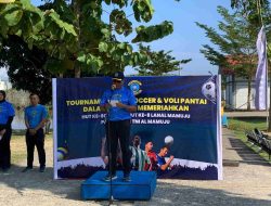 Danlanal Buka Turnamen Mini Soccer Sambut HUT ke-8 Pangkalan TNI AL Mamuju