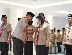 Resmi Dilantik, Suhardi Duka Pimpin Mabida dan Suraidah Ketua Kwarda Gerakan Pramuka Sulbar Periode 2025-2030