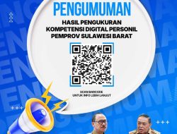 Pegawai Kini Bisa Cek Hasil Uji Kompetensi DigitalRidwan Djafar: Jadikan Nilai Ini Motivasi untuk Tingkatkan Talenta Digital