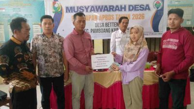 Musyawarah Desa Betteng Tetapkan APBDes 2026, PAD 2025 Resmi Diserahkan