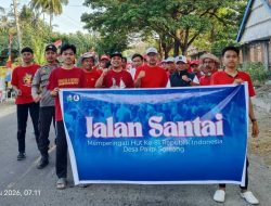 Peringati HUT RI ke-81, Desa Palipi Soreang Gelar Jalan Santai