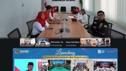 KANTAH MAJENE IKUTI LAUNCHING TRANSFORMASI LAYANAN DAN ORGANISASI ATR/BPN DALAM MOMENTUM HUT RI KE 81