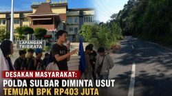 Polda Sulbar Didesak Usut Temuan BPK Rp403 Juta pada Proyek Jalan Urekang–Mambi
